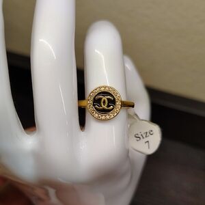Gold and Black Designer Ring